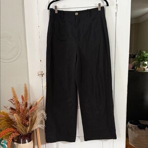 Black Wide-Leg Pants